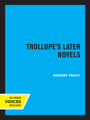 cover image of Trollope's Later Novels